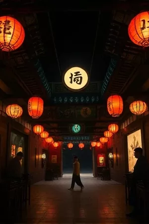 雾港来信竖版海报：雾中的旧码头与一封被拆开的信