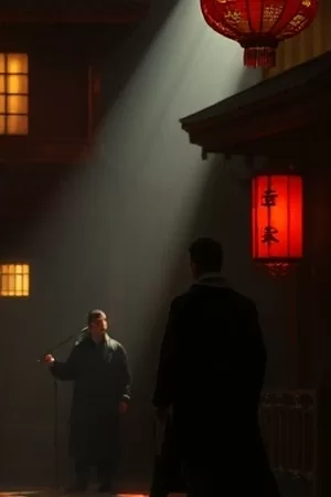 星轨之外竖版海报：舷窗外旋转的星环与宇航服反光